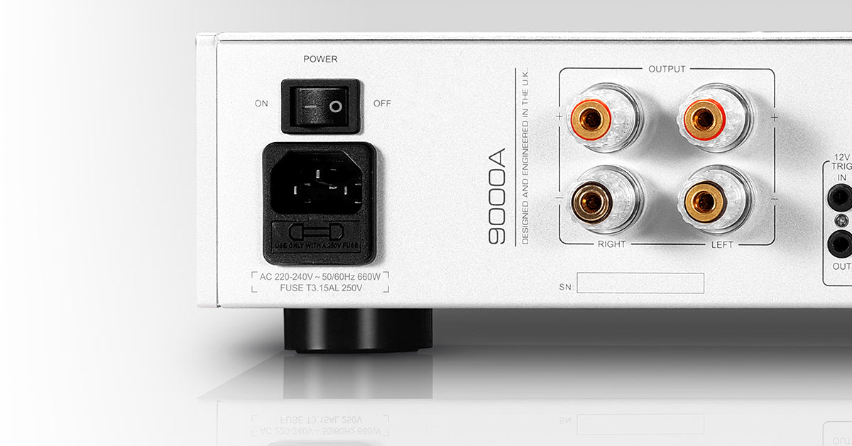 Audiolab 9000A 機身面版特寫