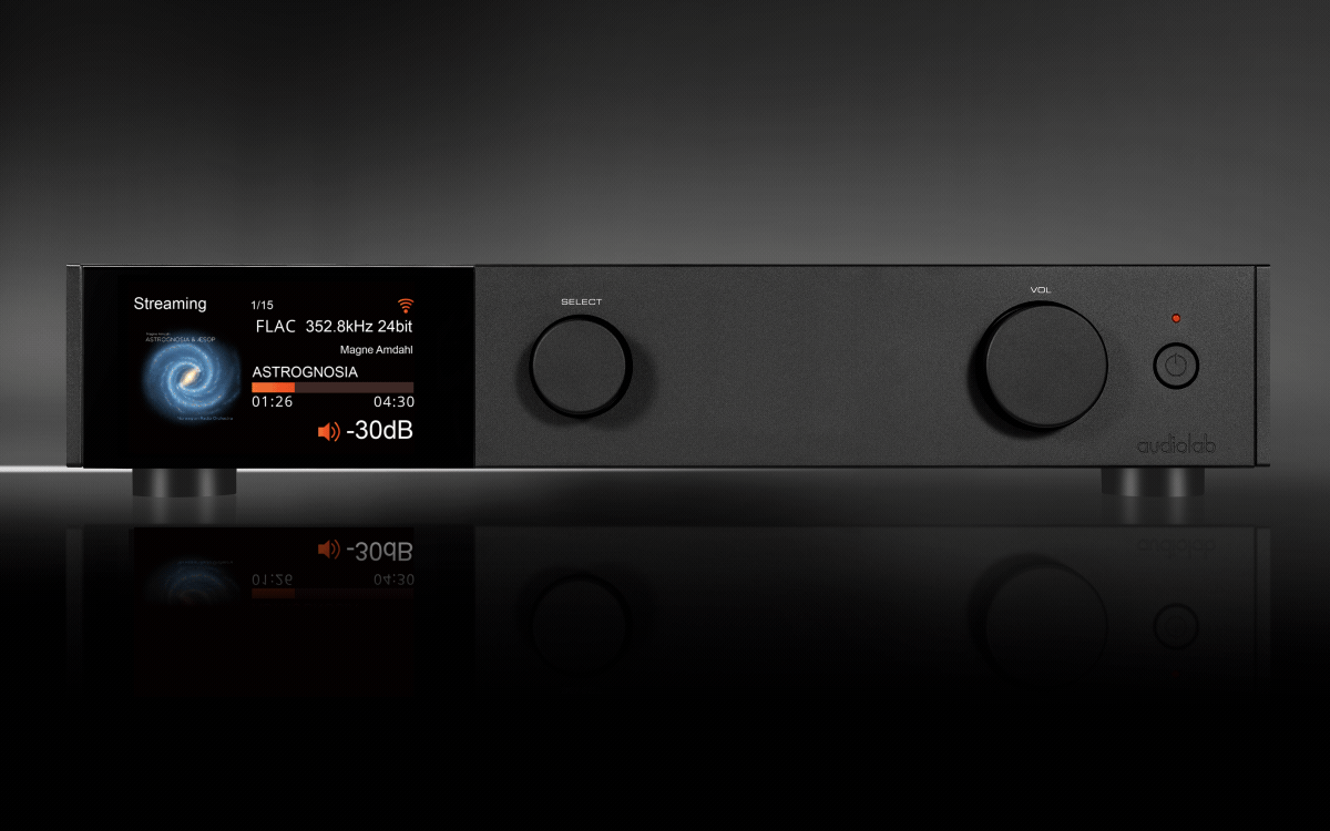 Audiolab 9000N 動態 VU 表頭顯示與專輯封面切換